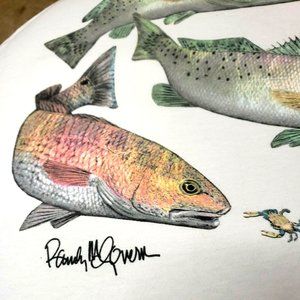Fishing Randy McGovern Signature Tee-Shirt  LARGE Front Pocket & Back Graphics